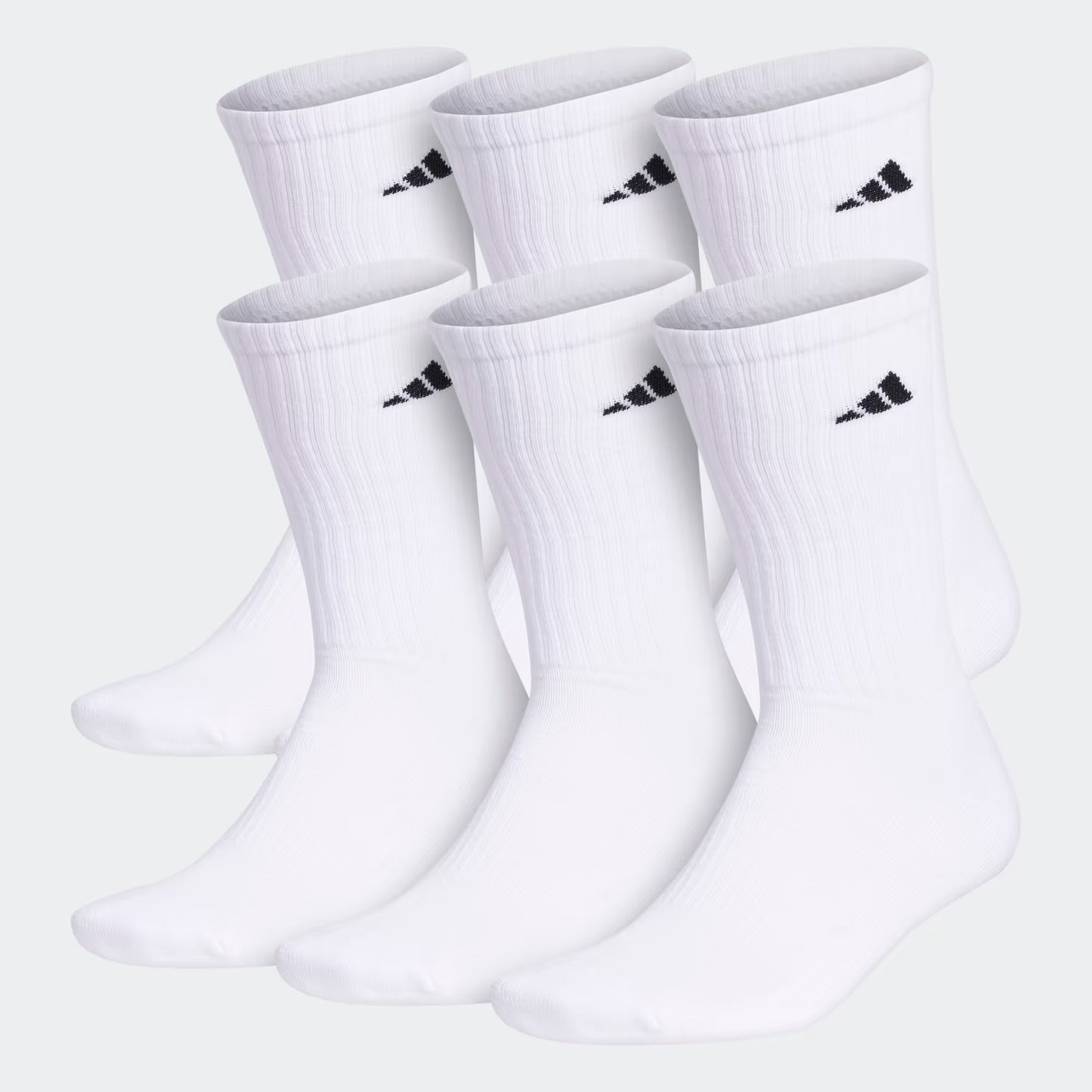 Adidas Men's Athletic Cushioned Crew 6 Pairs