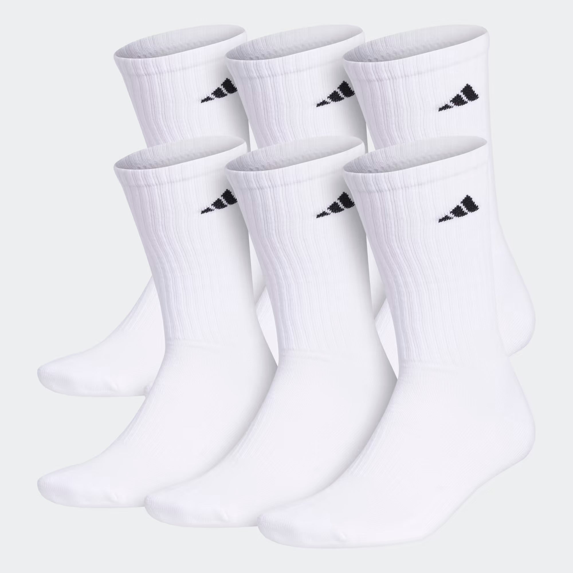 Adidas Men's Athletic Cushioned Crew 6 Pairs